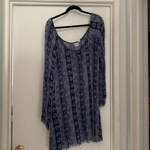 Flowy blue urban outfitters dress